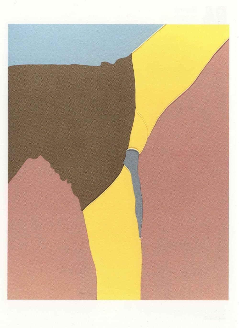 Gary Hume American Tan Painting Postcard