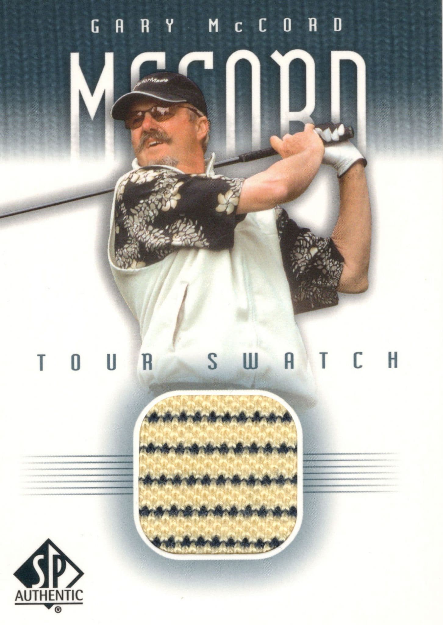 Gary McCord 2001 Tour Swatch Worn Shirt Golf Rare Limited Edition Card