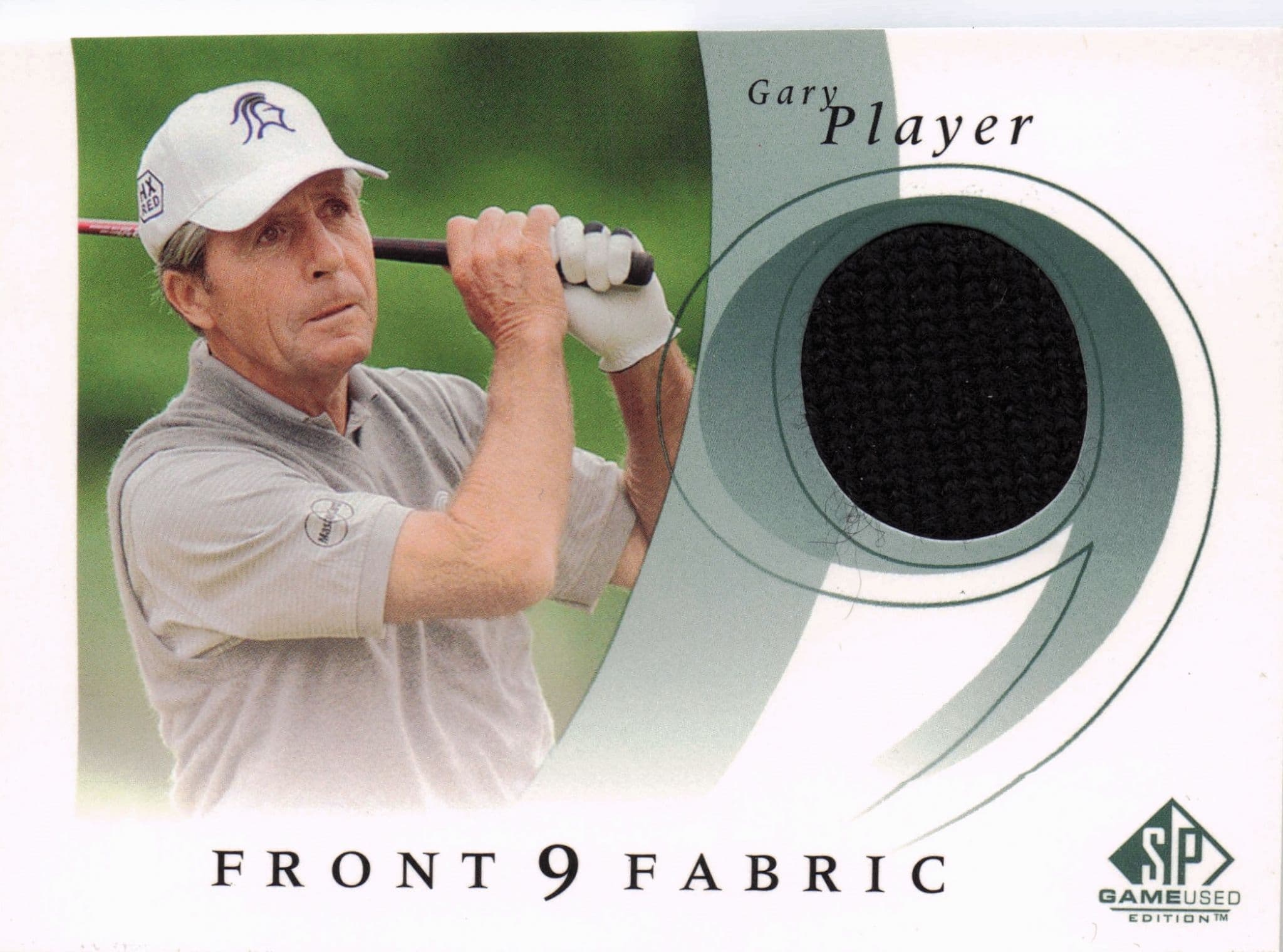 Gary Player Front 9 Fabric 2002 Upper Deck Authentic Shirt Card