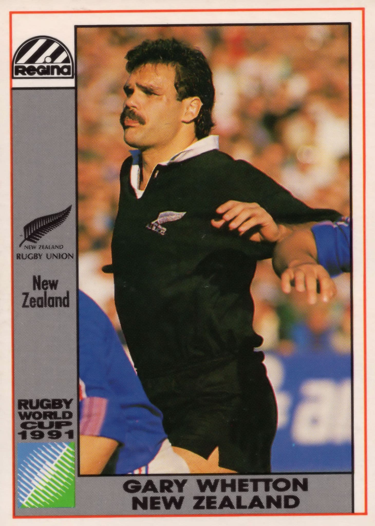 Gary Whetton New Zealand Hand Signed Rugby 1991 World Cup Card Photo