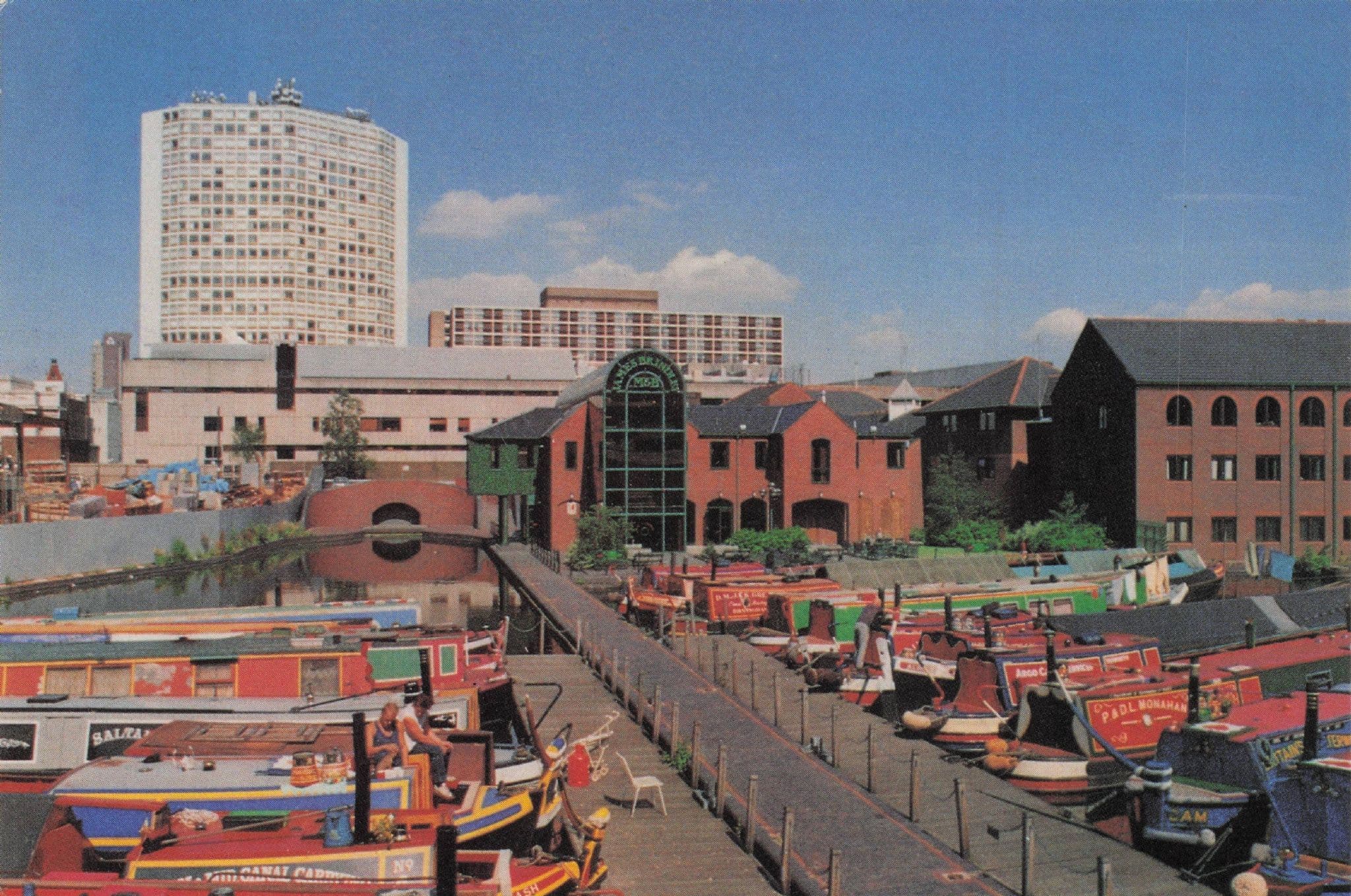 Gas Street Basin Birmingham Stunning Commanding Postcard