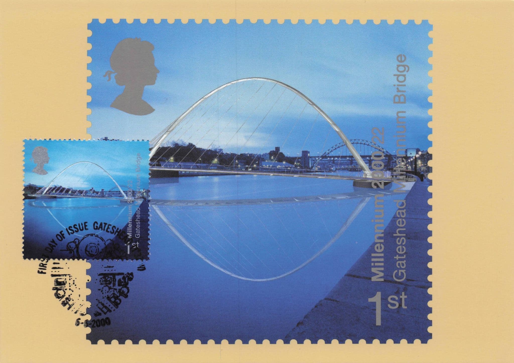 Gateshead Millennium Bridge Tyne & Wear First Day Cover Postcard