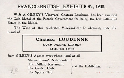 Gathering Grapes Gilbey's Vineyards Wine From 1908 Franco Exhibition Wine Postcard