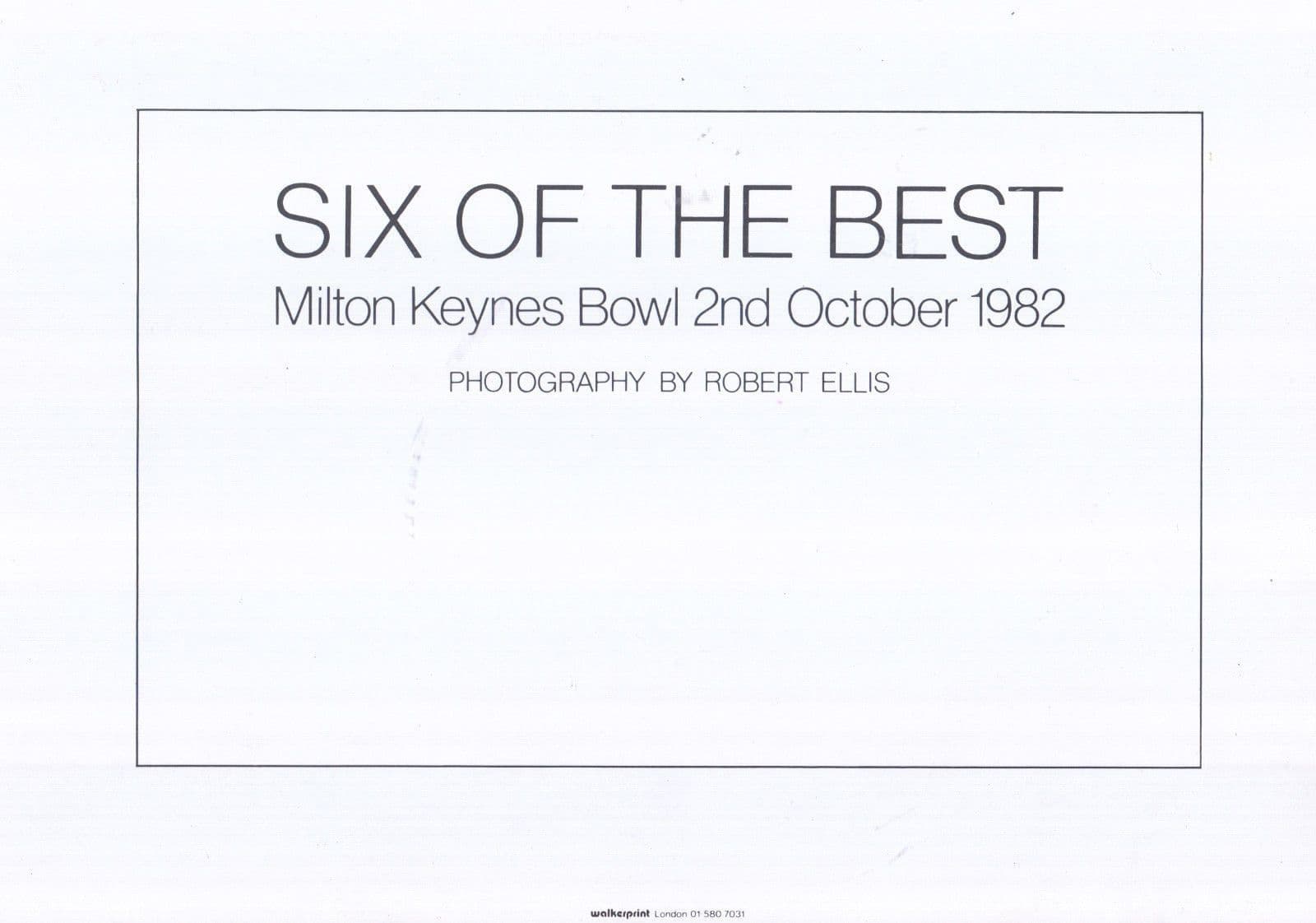 Genesis Live At Milton Keynes Bowl in 1982 Six Of The Best Photo