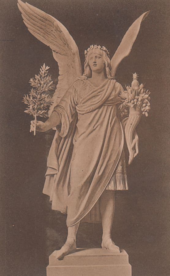 Genius Des Krieges Johannes Schilling Denkmal Dresden Antique Statue Postcard
