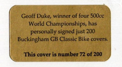 Geoff Duke TT Grand Prix Racing Champion Classic Bike Rare Hand Signed FDC