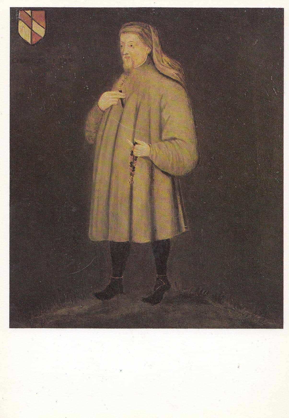 Geoffrey Chaucer National Portrait Gallery Painting Postcard
