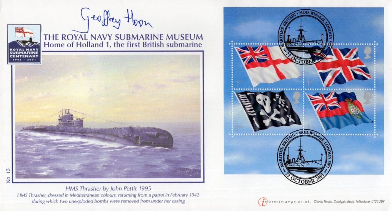 Geoffrey Hoon Labour MP Defence LTD TO 45 Hand Signed Submarine FDC