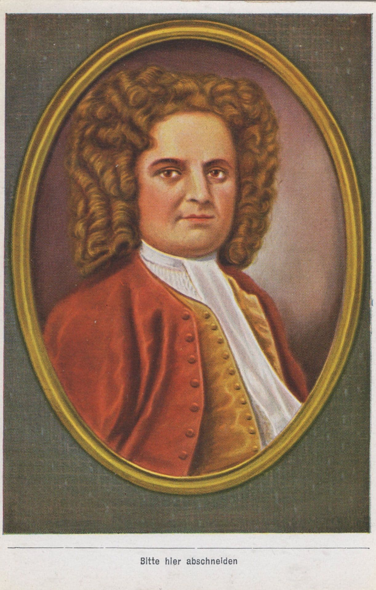Georg Handel German Classical Music Composer Rare Old Cigarette Card