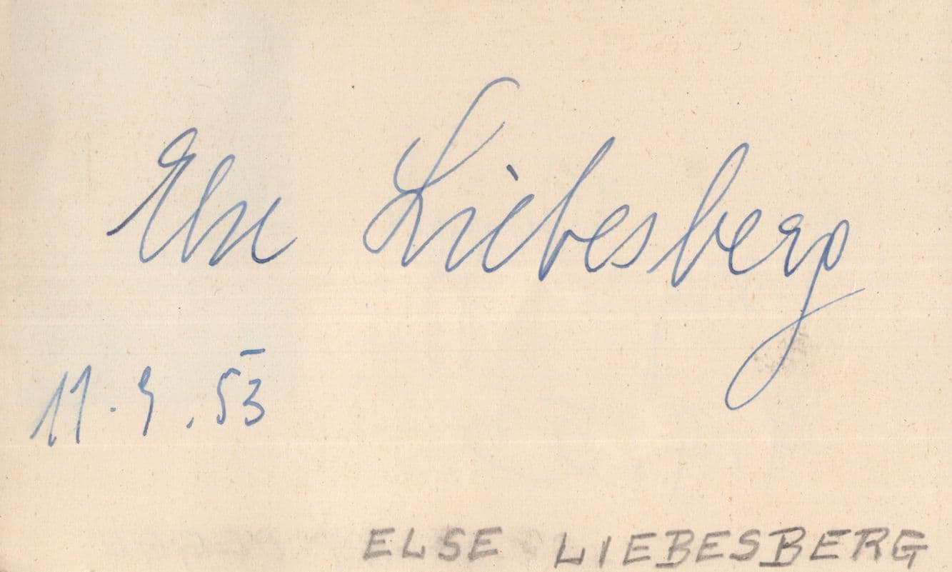 Georg Oeggl Else Liebesberg Austrian Opera Old Hand Signed Autograph