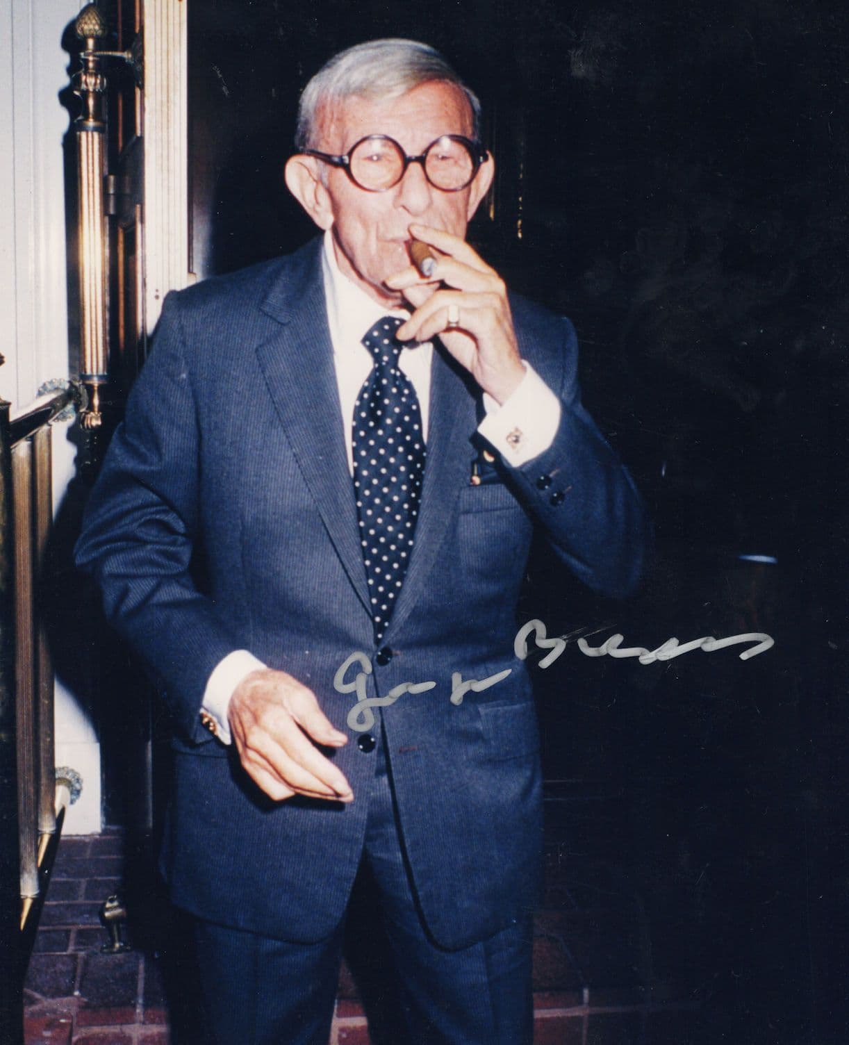 George Burns Stunning 10x8 Hand Signed Photo