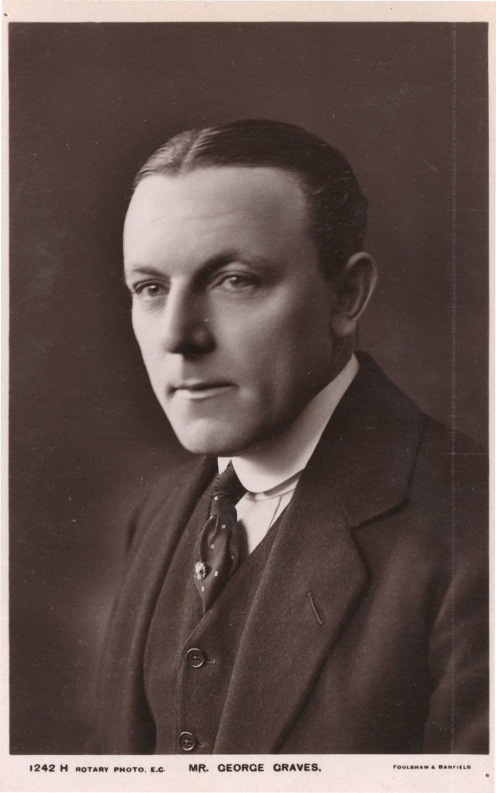 George Graves Comic Actor The Merry Widow Old Rotary Postcard