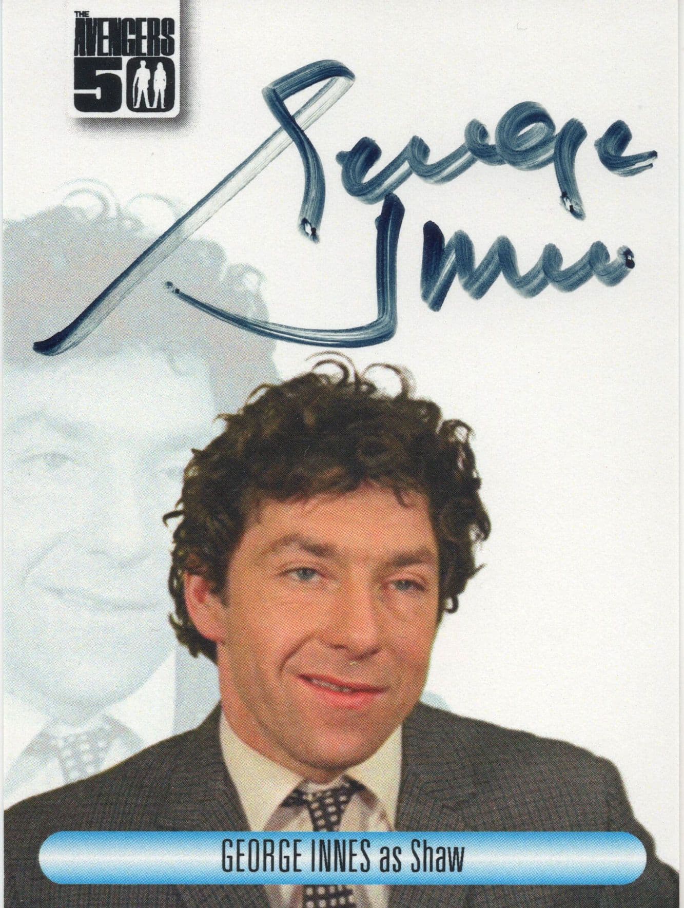 George Innes The Avengers TV Show Hand Signed Autograph Card