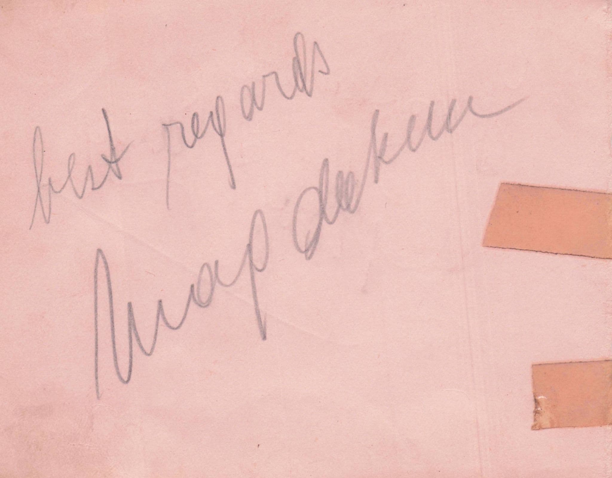 George Lacy Mother Goose Actor Double Hand Signed Autograph Page