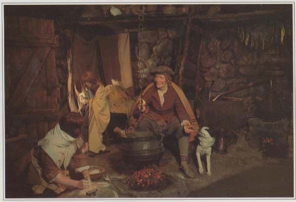 George Orre Distills Whisky 1687 Scottish Waxwork Exhibit Rare Scotland Postcard