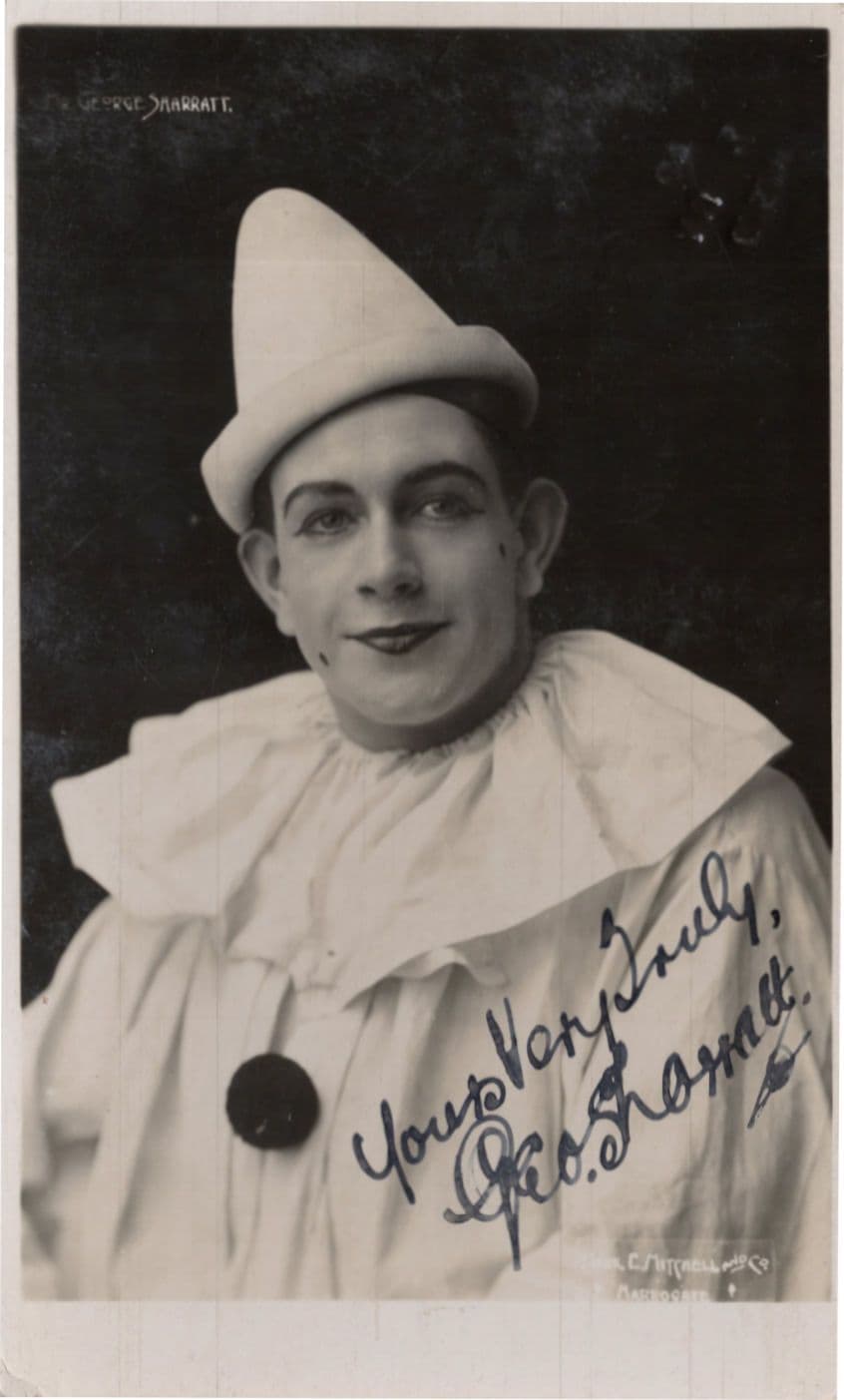 George Sharratt Harrogate Pierrot Clown Hand Signed Photo & MORE