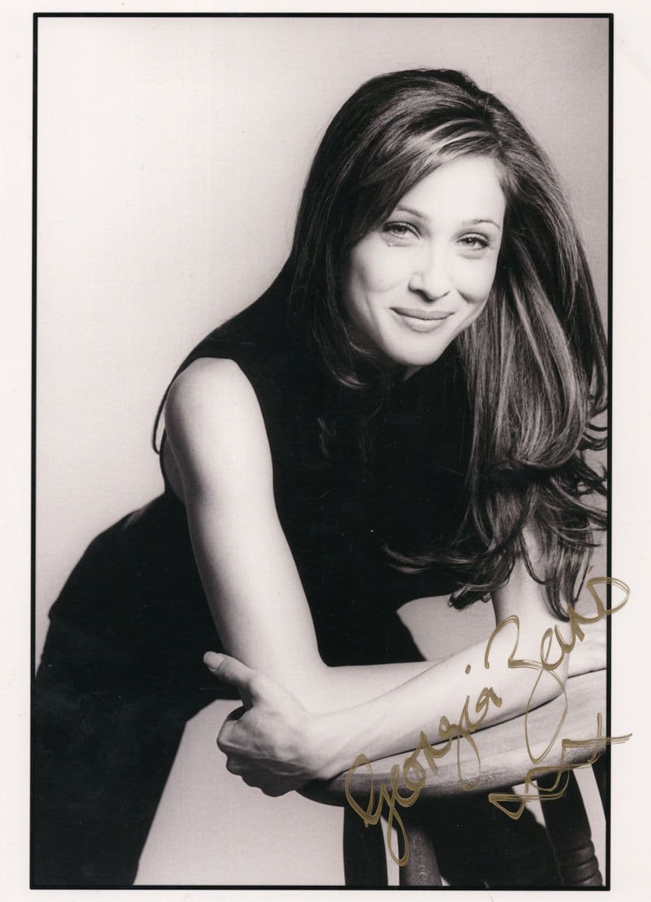 Georgia Zaris Greek Model Actress Dream Team 10x8 Hand Signed Photo