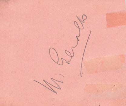 Geraldo Jazz Band Leader Double Old Hand Signed Autograph Page