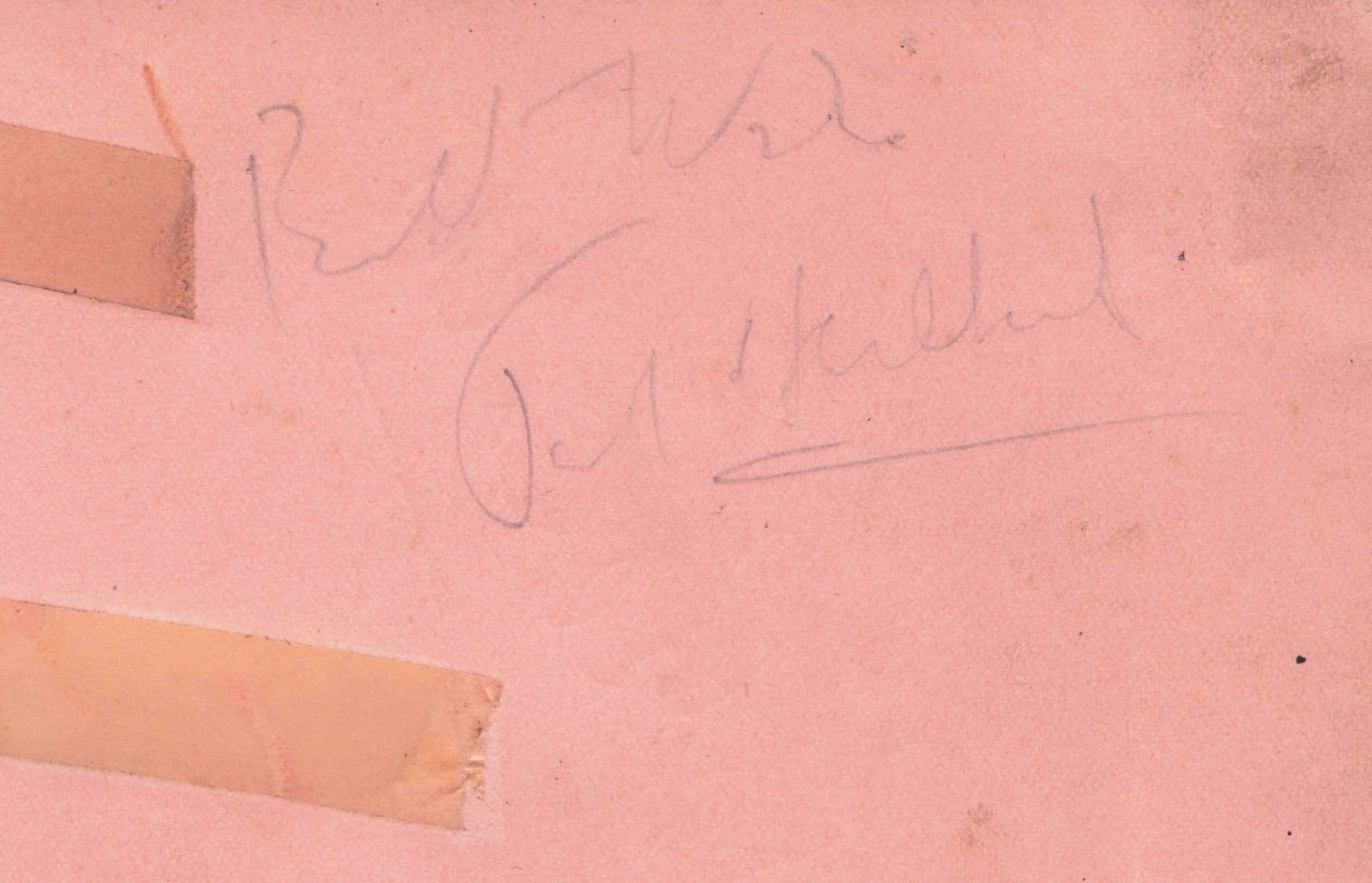 Geraldo Jazz Band Leader Double Old Hand Signed Autograph Page