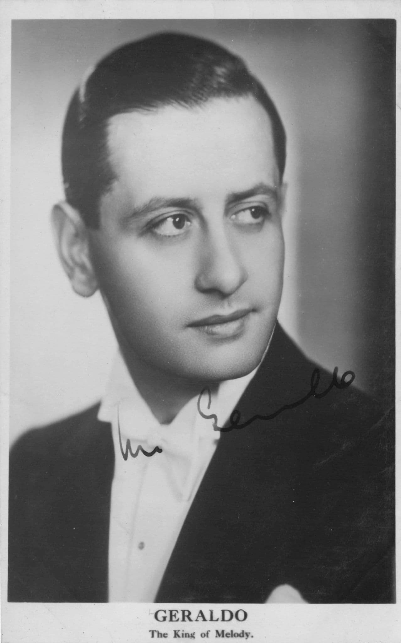 Geraldo Jazz Big Band Leader Antique Hand Signed Real Photo Postcard