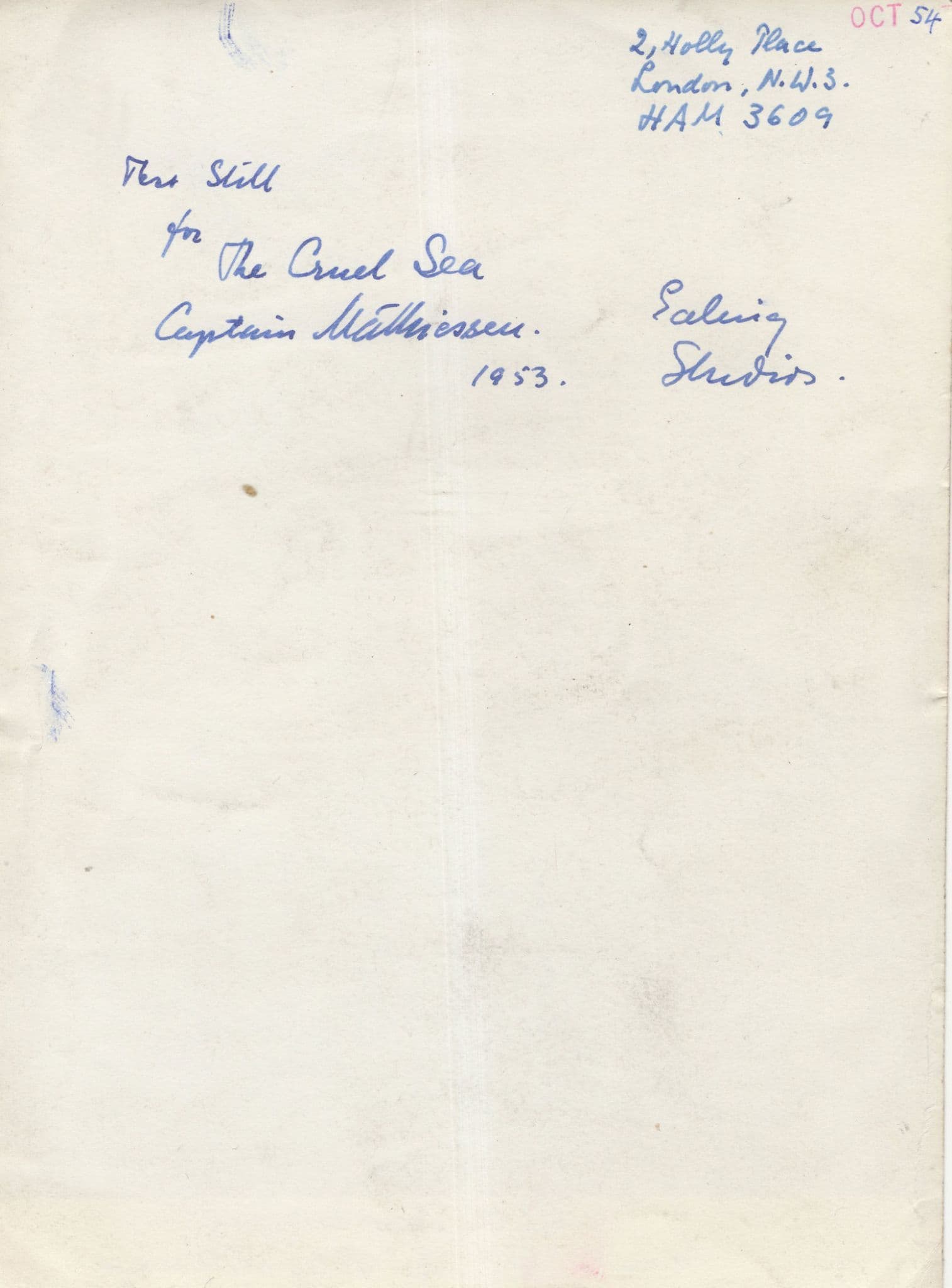 Gerik Schjelderup The Cruel Sea Ship Captain Hand Signed Photo