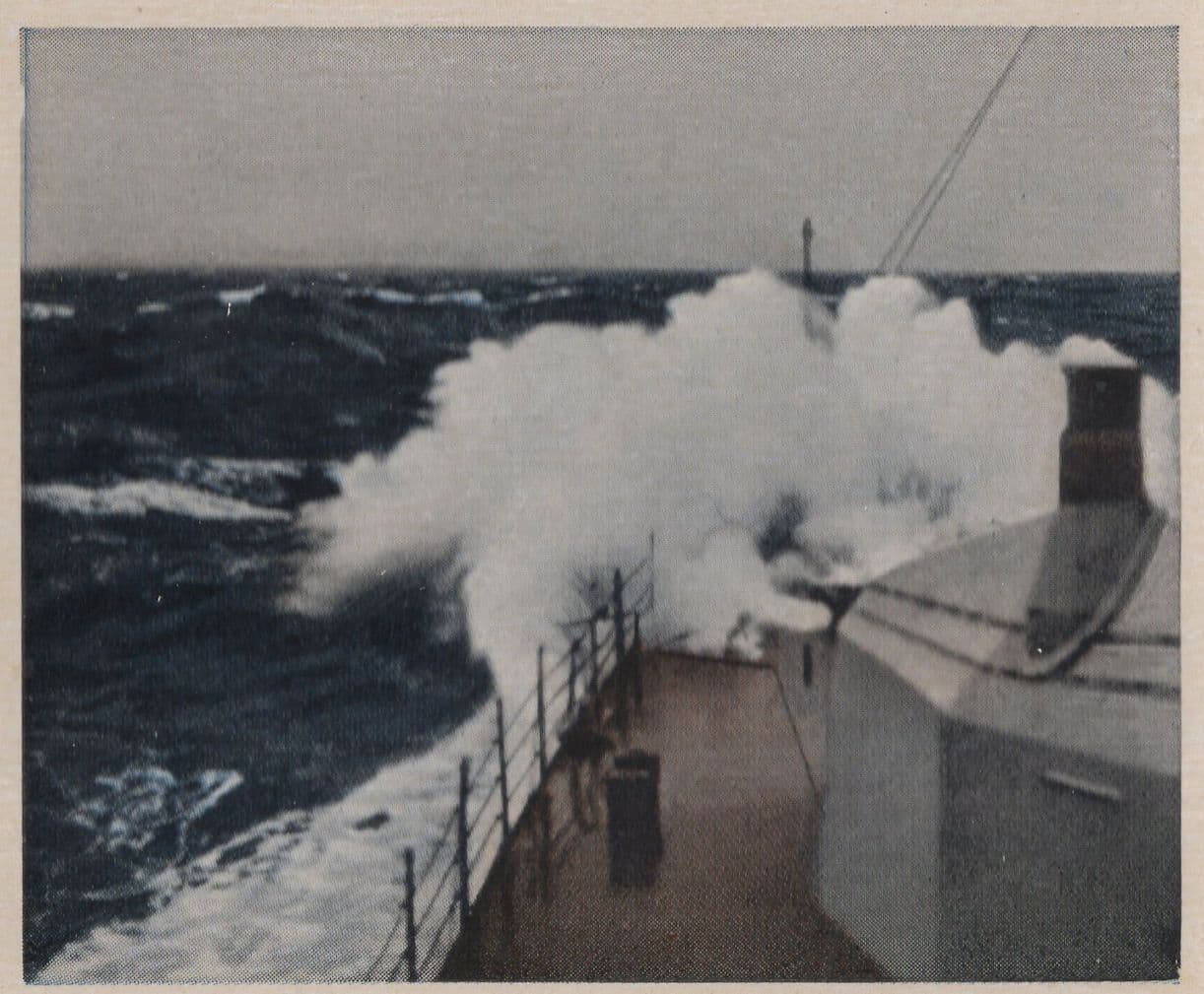 German Military Ship At Warschau Poland Battle Cigarette Card