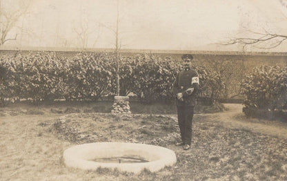 German Soldier in Brugge February 1918 WW1 Old Military Postcard