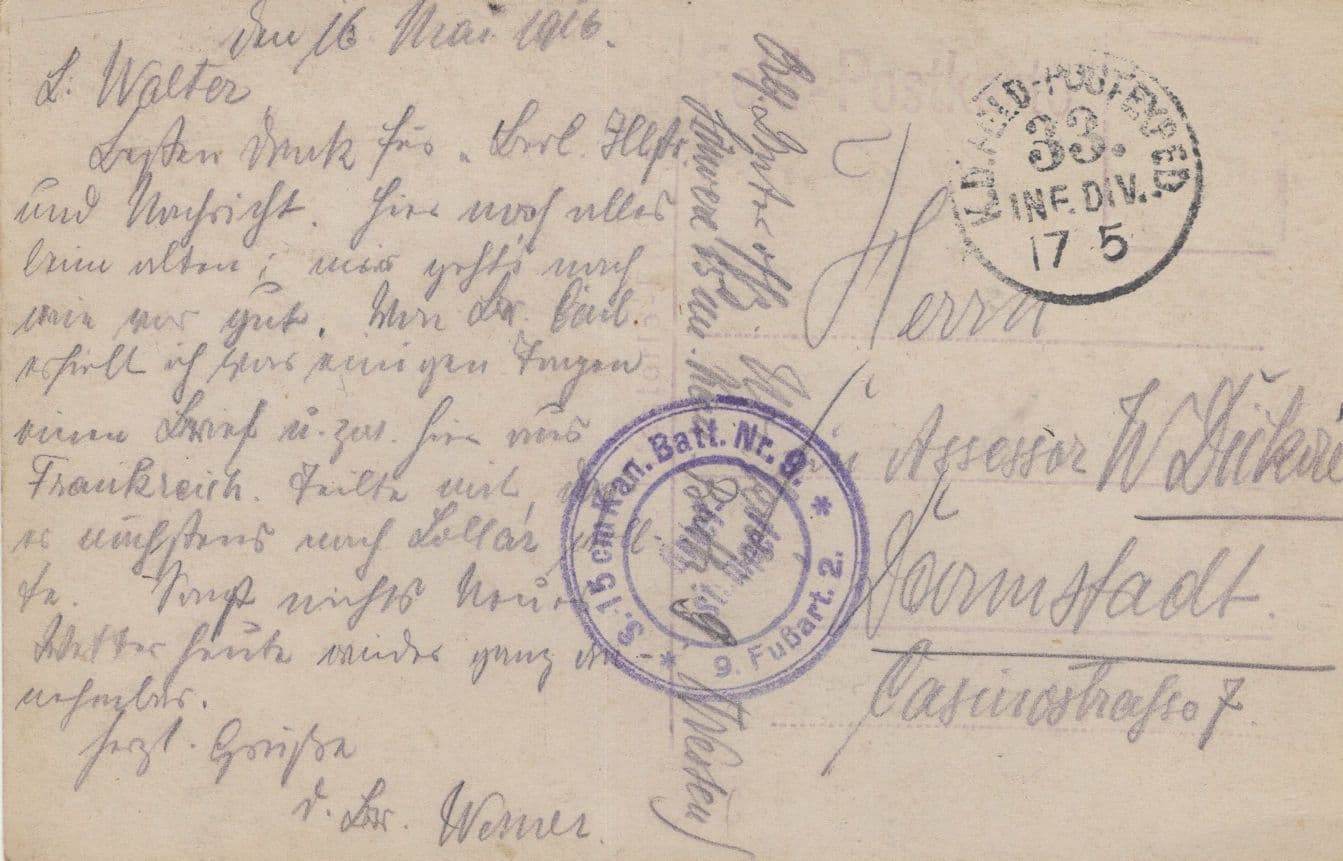 German WW1 Military War Camp & Rail Track RPC 1916 Postcard