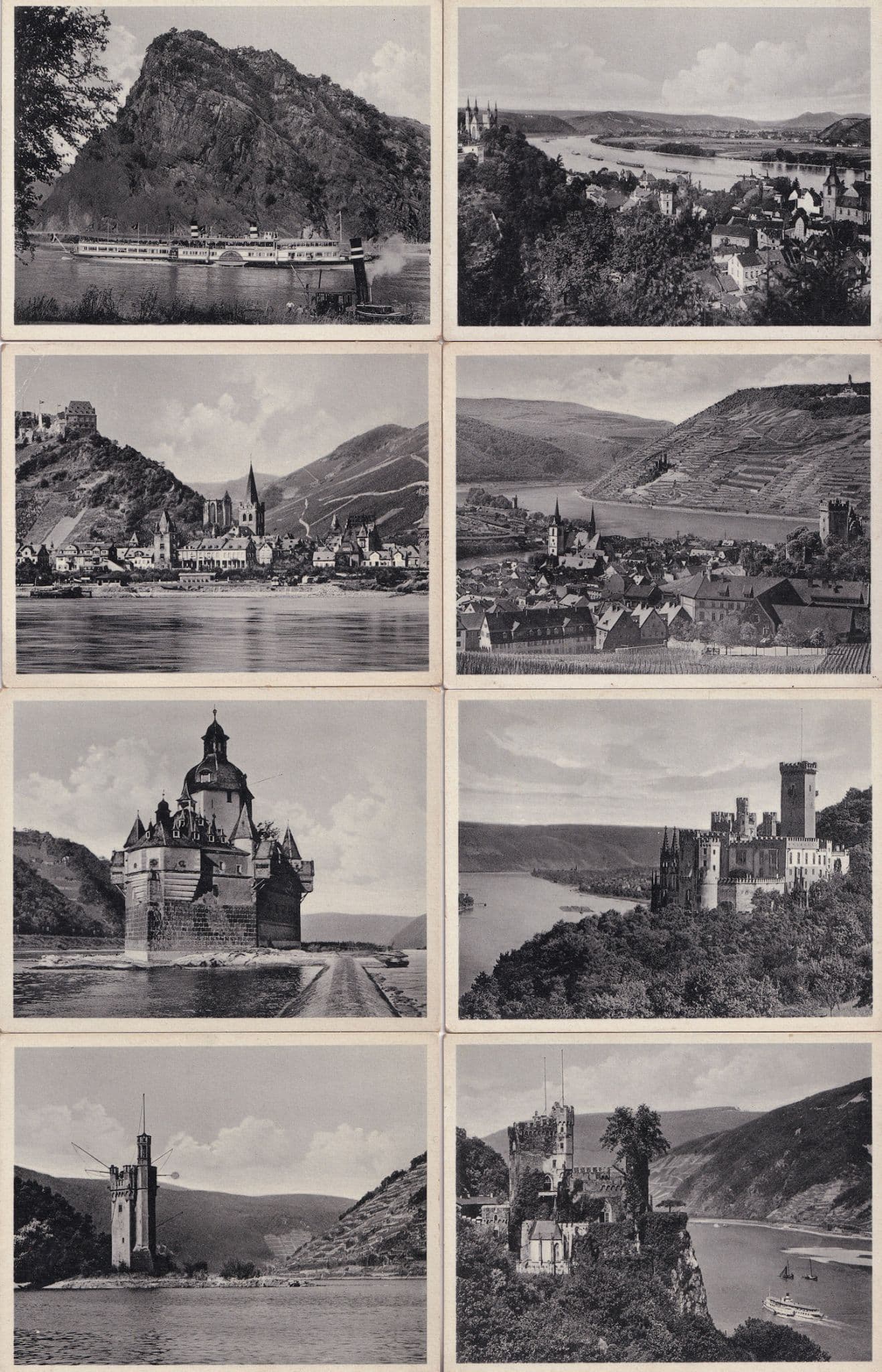Germany 20 Antique Snapshot Photo s Boats Rivers Castles & More