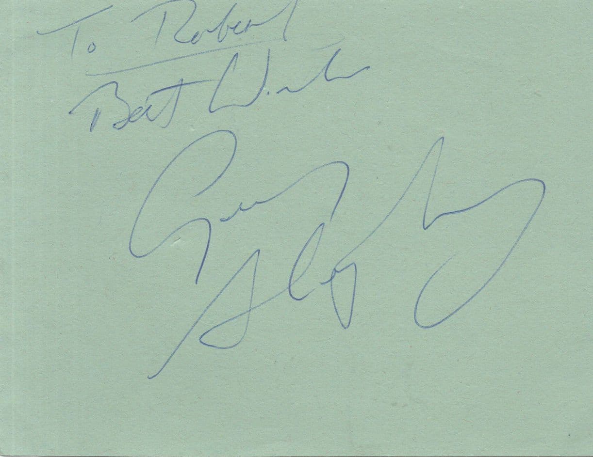 Gerry Shepperd of The Glitter Band Glam Rock Hand Signed Page