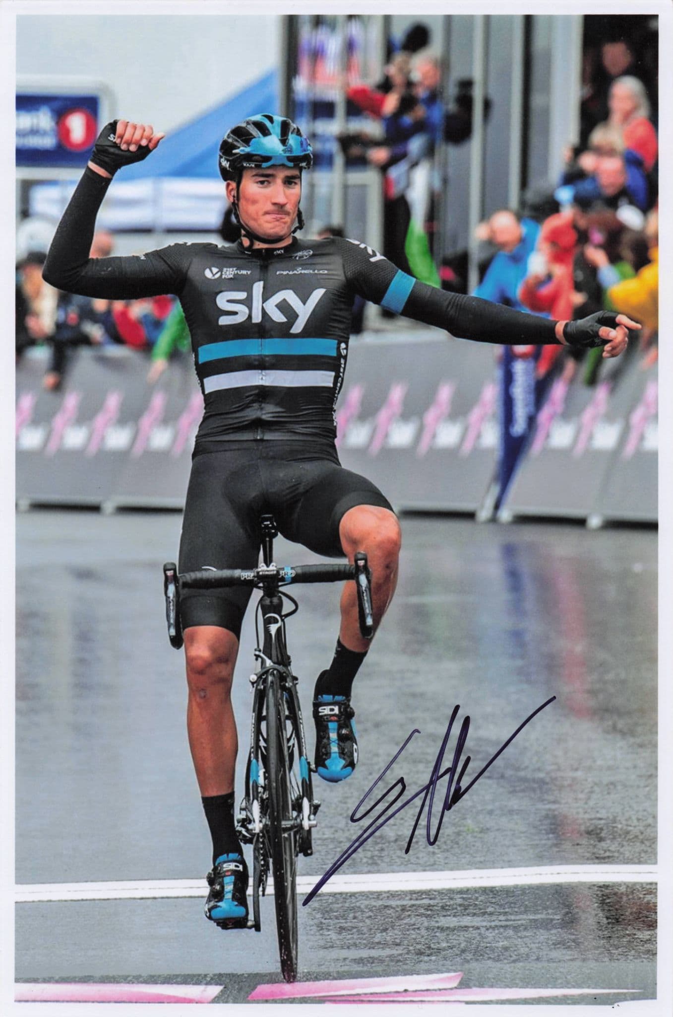 Gianni Moscon Italy Cyclist Italian Cycling 12x8 Hand Signed Photo