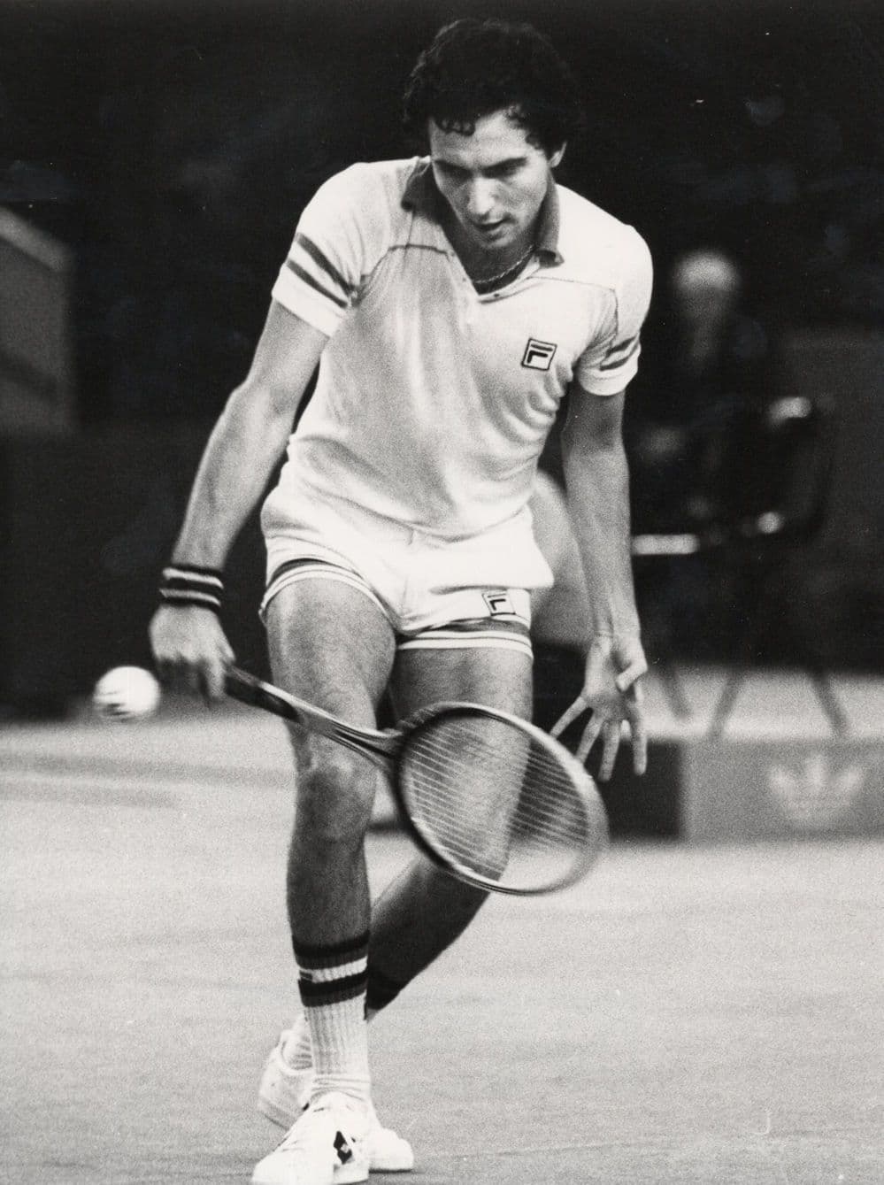 Gianni Ocleppo Italian Tennis Player 1980s Large Press Photo