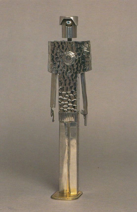 Giant Steel Robot Made From Tin Cans 1994 Finalist Competition Rare Postcard