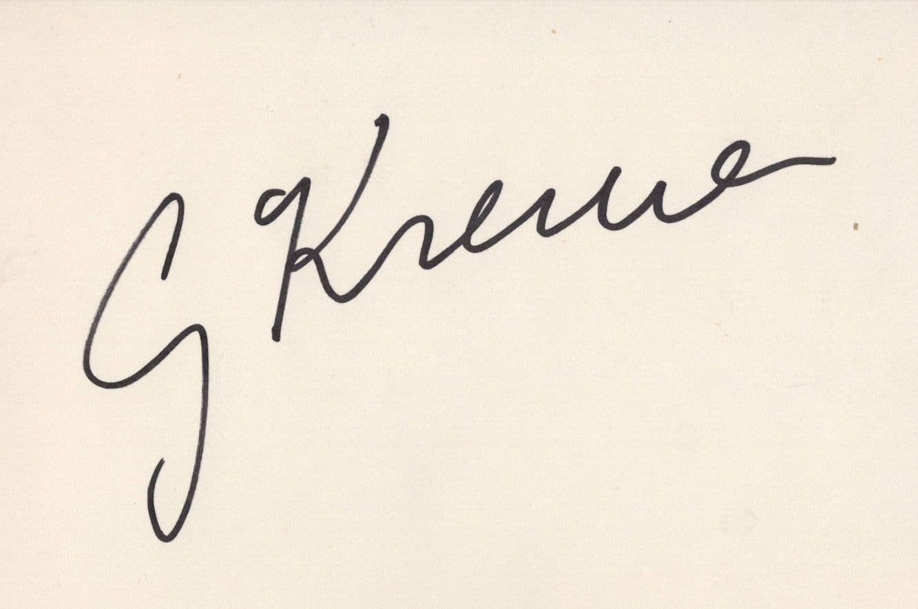 Gidon Kremer Latvian Classical Music Violinist Hand Signed Autograph