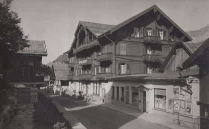 Gift Shop Love Heart Sign Hotel Adler Adelboden Switzerland Postcard