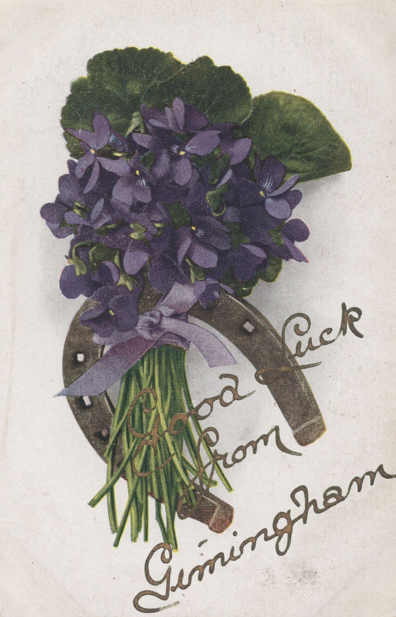 Gimingham Norfolk Antique Greetings Postcard