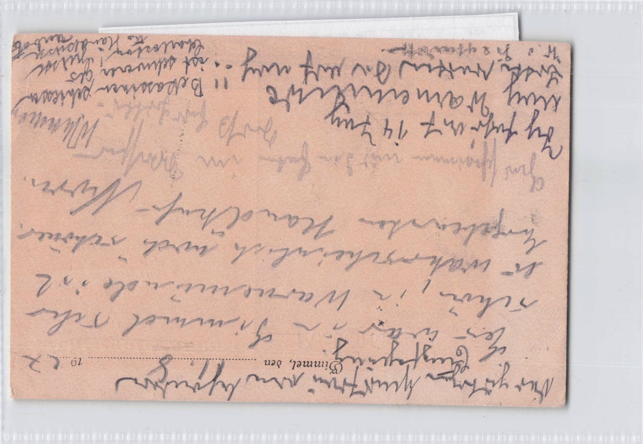 Gimmel Manor Breslau German 1927 Old Postal Stationary Postcard