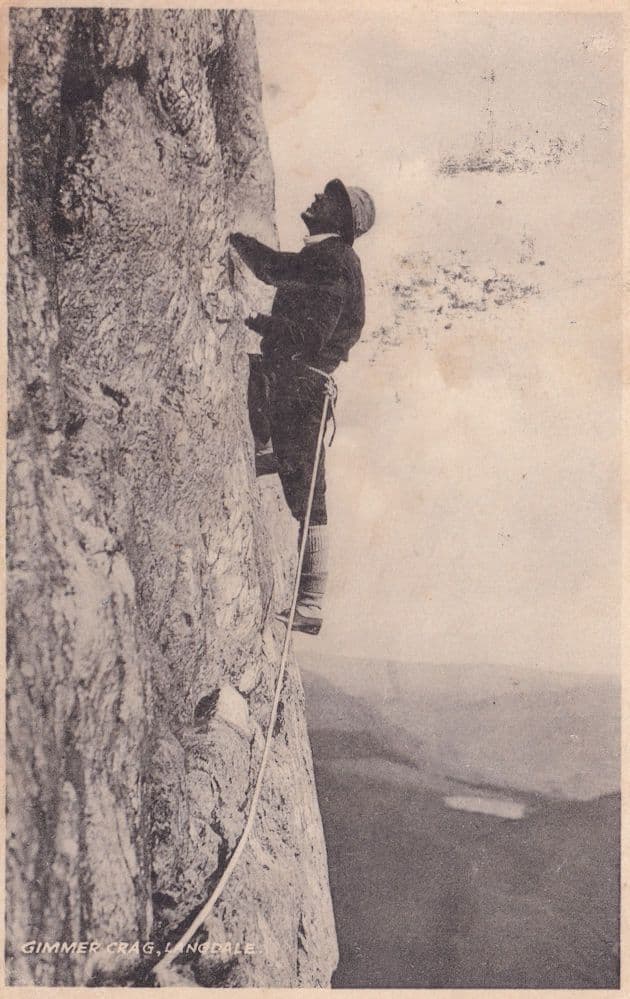 Gimmer Crag Langdale Mayson's Keswick Series Mountaineer Postcard