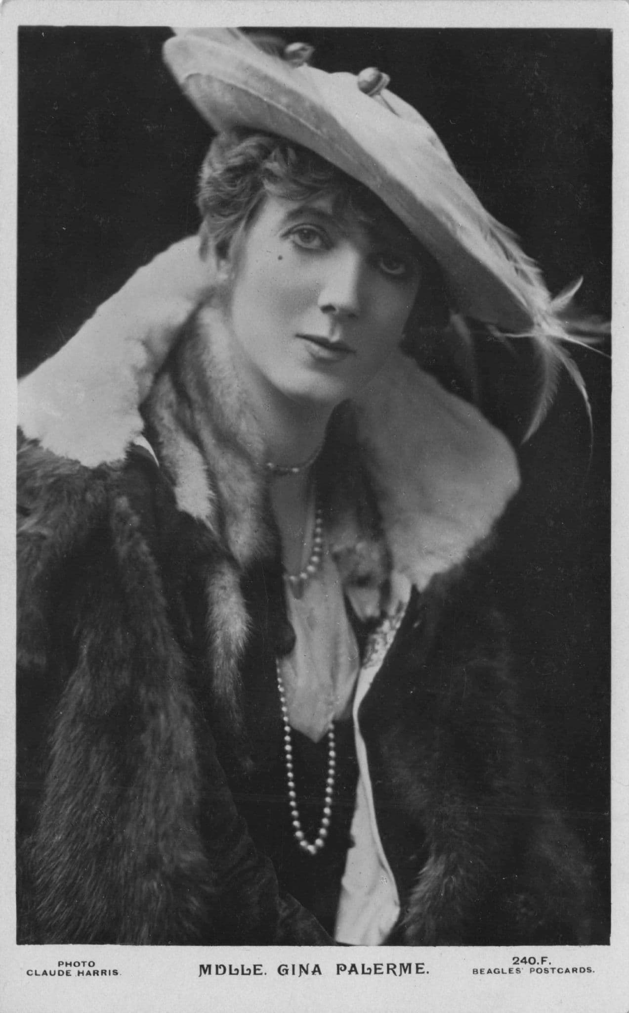 Gina Palerme Edwardian French Cabaret Burlesque Actress Old Postcard