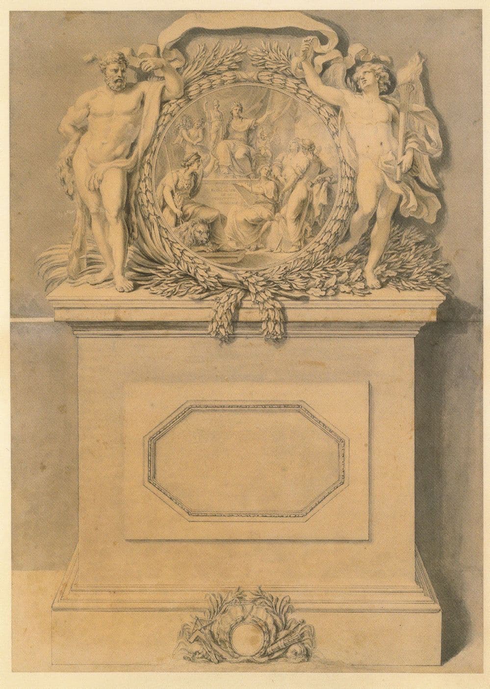 Giovanni Capriani London Royal Academy Of Arts 1769 Headpiece Postcard