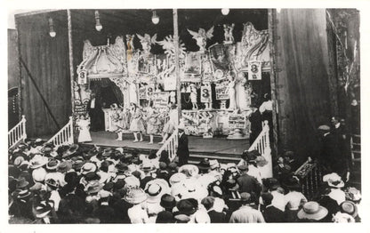 Girl Dancing Performers At Antique Fair Organ Fairground Society PB Postcard Photo