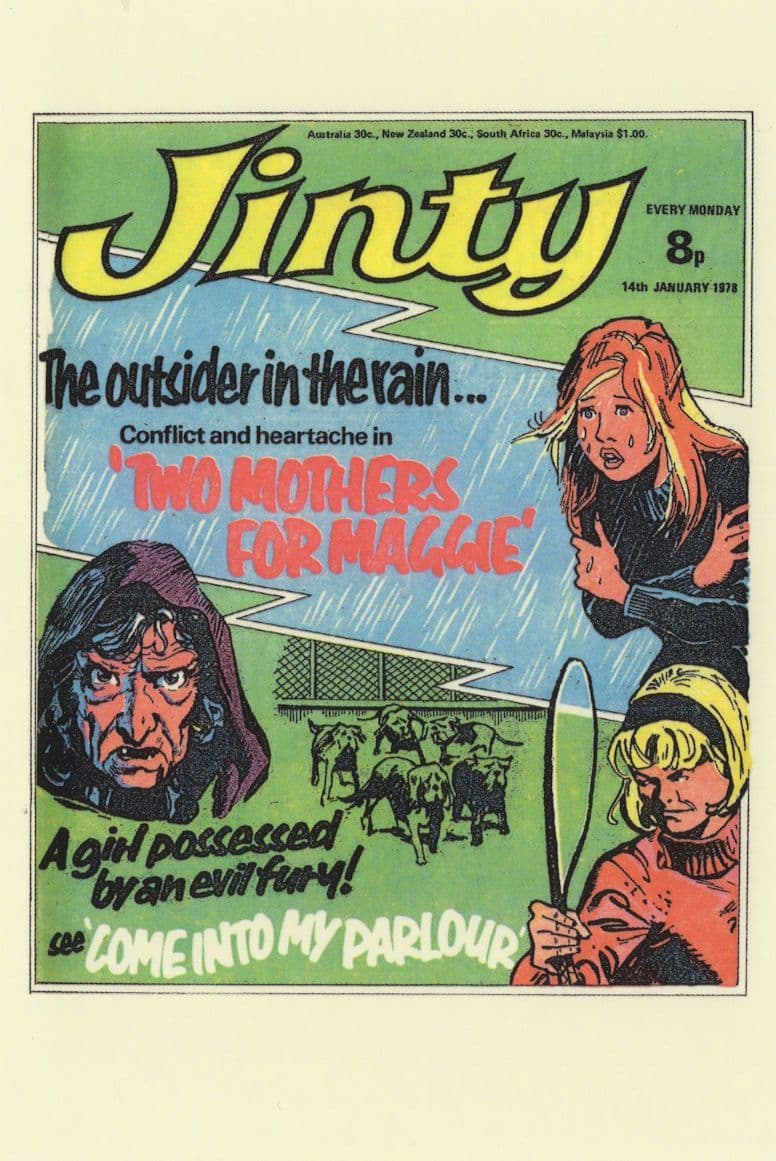 Girl Possessed Demon Exorcist Type Story Jinty Girls Comic Postcard
