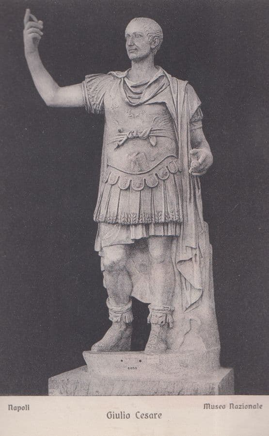 Giulio Cesare Museo Nazionale Napoli Handel Opera Old Italian Sculpture Postcard
