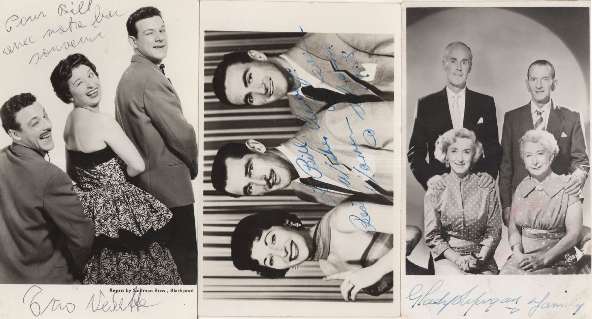 Gladys Morgan Welsh Comedian 1950s Singers Hand Signed Photo s