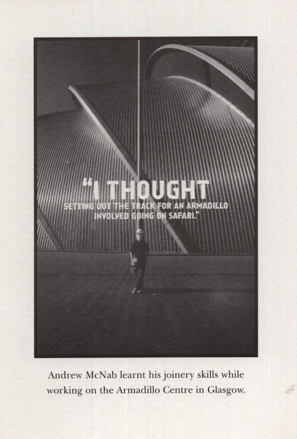 Glasgow Scotland Construction Job Career Advertising Postcard