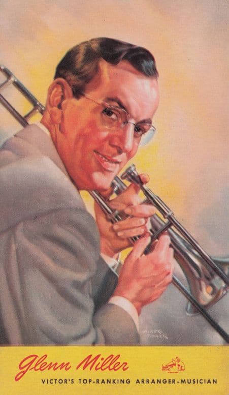 Glenn Miller RCA Victor USA Radio Jazz Big Band Old WW2 RARE Postcard