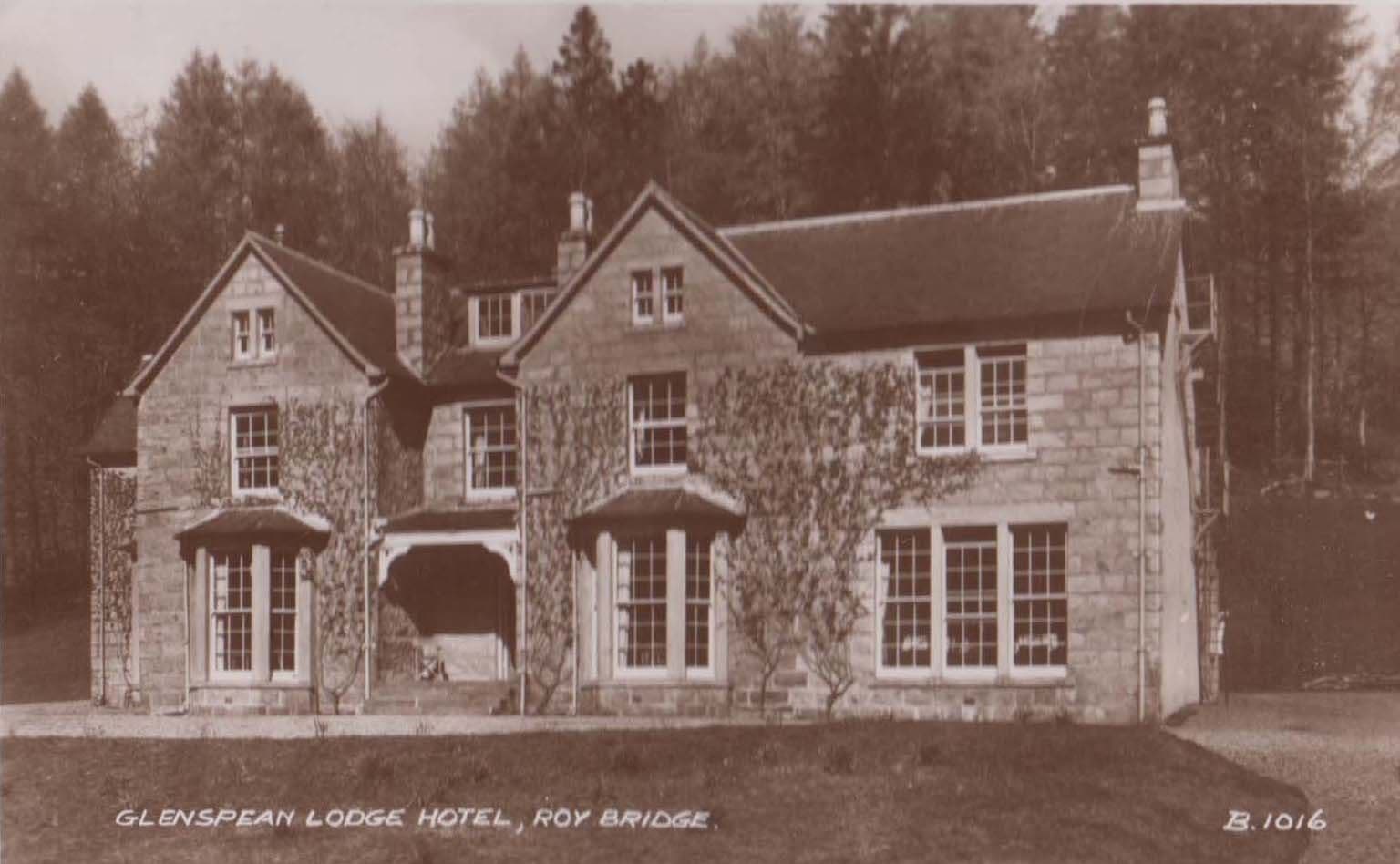 Glenspean Lodge Hotel Roy Bridge Inverness Rare Real Photo Postcard