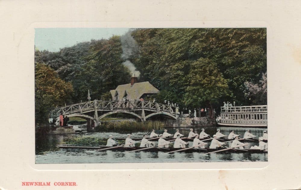 Gloucester Boat Rowing Race at Newnham Corner Old RPC Postcard