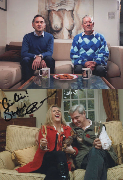 Gogglebox Bill & Joseph Reverse TRIPLE Hand Signed 2x Photo s