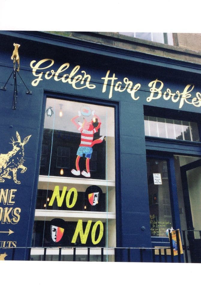 Golden Hare Books Edinburgh Scotland Book Store Shop Postcard